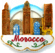 Magnet artisanal de Monuments celebres et Mosquees en relief 3D - Souvenir du Maroc - Morocco