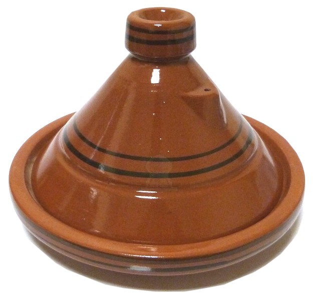 Tajine marocain de cuisson en terre cuite (33 x 23 cm) - Objet de  décoration ou oeuvre artisanale sur